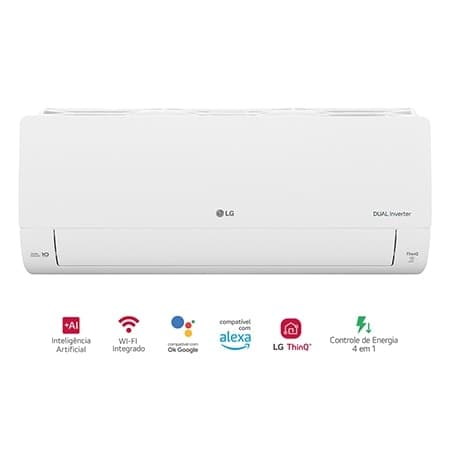 LG Dual Inverter AI Voice 12.000 BTUs Quente/Frio